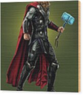Thor - Marvel Wood Print