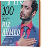 Time 100 - Riz Ahmed Wood Print