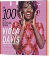 Time 100 - Viola Davis Wood Print