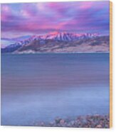 Timp Smooth Dawn Glow Wood Print