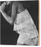Tina Turner On Stage In New York Wood Print