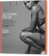 Tokyo Olympics 2021 - Allyson Felix Wood Print