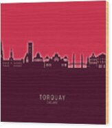 Torquay England Skyline #55 Wood Print