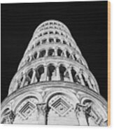 Tower Of Pisa Wood Print