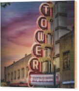 Tower Theatre - Oklahoma City Ok Wood Print