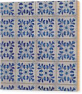 Traditional Portuguese Tiles L5 Wood Print