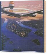 Trans-world Airlines 1950s Wood Print