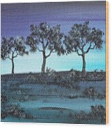 Tree Line. Wood Print