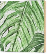 Tropical Leaf Daydreams Wood Print