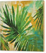 Tropical Palm Wood Print