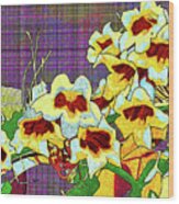 Trumpet Flowers At Ocmulgee Wood Print