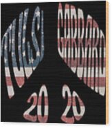 Tulsi Gabbard Peace In 2020 Us Flag Wood Print
