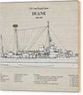Duane Wpg-33 United States Coast Guard Cutter - Sbd Wood Print