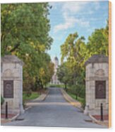 University Of Missouri Main Entry Wood Print