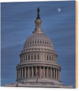 Us Capitol Dome Wood Print