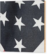 Usa Proud American Flag Wood Print