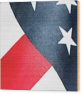 Usa Proud American Flag Photography 2 Wood Print