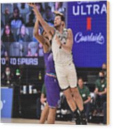 Utah Jazz V San Antonio Spurs Wood Print