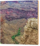 Valley Of Bright Angel Trail Wood Print