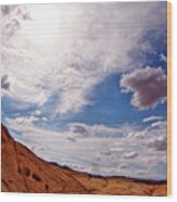 Valley Of Fire Peaceful Day Wood Print