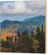 Vermont Mountains Wood Print