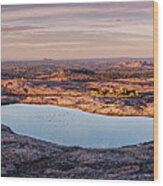 Vernal Pools On Top Of Enchanted Rock - Texas Hill Country Fredericksburg Gillespie County Wood Print