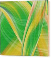 Vertical Modern Futuristic Waves Of Colors Contemporary Wall Art Wood Print