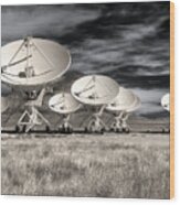 Very Large Array Infrared Wood Print