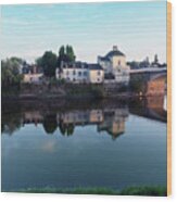 Vienne River, Chinon, France Wood Print