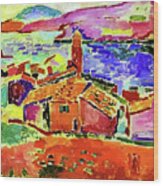 View Of Collioure By Henri Matisse 1905 Wood Print