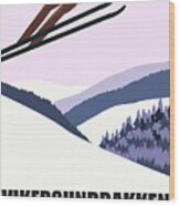 Vikersundbakken Ski Jump, Norway Wood Print