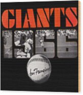 Vintage Giants Art Wood Print