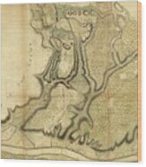 Burgoyne's Position At Freeman's Farm On The Hudson 1777 Wood Print