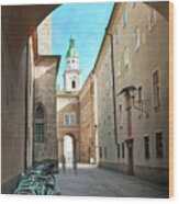 Vintage Salzburg Wood Print