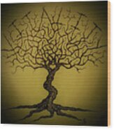 Vitality Love Tree Wood Print