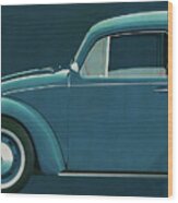Volkswagen Beetle From The Side Wood Print