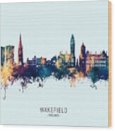 Wakefield England Skyline #16 Wood Print