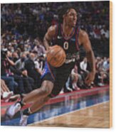 Washington Wizards V Philadelphia 76ers - Game Two Wood Print