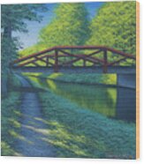Waterview Bridge Wood Print