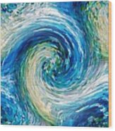 Wave To Van Gogh Ii Wood Print