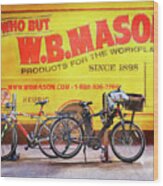 W.b.mason Bicycles Wood Print