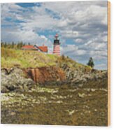West Quoddy Head Lighthouse Wood Print