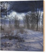 What Awaits There Beyond The River /pick Of The Week In The Severe Weather Group Wood Print