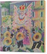 When The Saints Go Marching In---mardi Gras King Rex Wood Print
