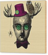 Whimsical Fantasy Man Wood Print