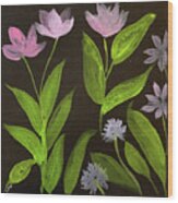 Wild Flowers Wood Print