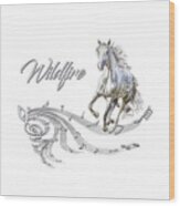 Wildfire Dream Horse Art 1 Wood Print