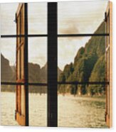 Window To The World Wood Print