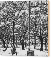 Winter Landscape Wood Print
