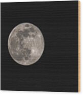Wolf Moon Wood Print